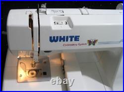 WHITE Model 4400 Domestic Embroidery Sewing Machine USB EXCELLENT PLEASE READ