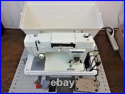 WHITE Super Heavy Duty Multi-Stitch Sewing Machine LEATHER DENIM Serviced