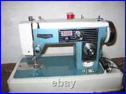 WHITE Visatti HEAVY DUTY SEWING MACHINE, All Steel PERCISION Built DeLUXE