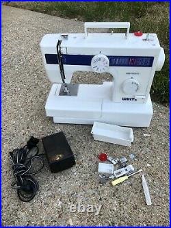 White 1866 Heavy Duty Mechanical Sewing Machine Some Accessories, Pedal Tested