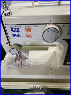 White Free Arm Sewing Machine Model 1620-1 WithAccessories Never Used