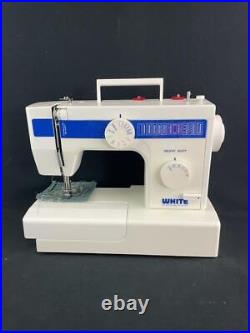 White Heavy Duty Sewing Machine Model 1766 Tested Powers On